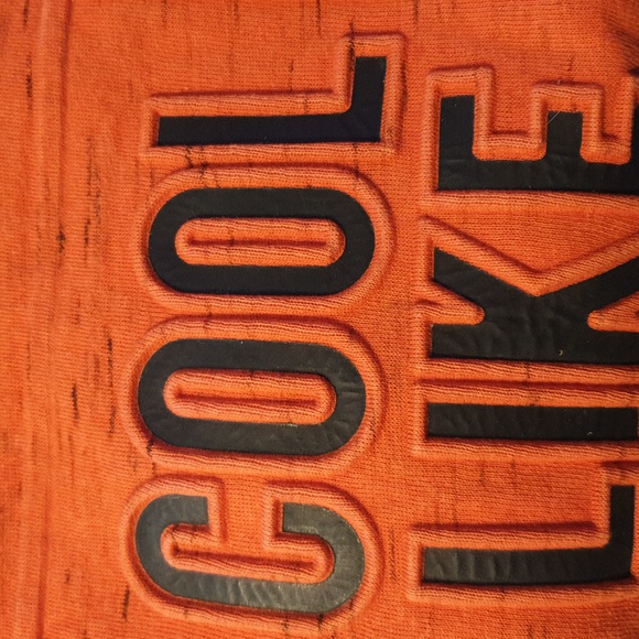 "Cool like Dad" Hoodie 4-5 years, fun jumper, burnt orange - Picture 11 of 12